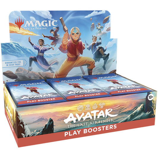 Tariffs Applied1 1 1 CAD $145.14 /C4CAD $145.14 195166290409 Magic: The Gathering - Avatar the Last Airbender - Play Booster Display (30 units) (EN) ^ Nov . 2025